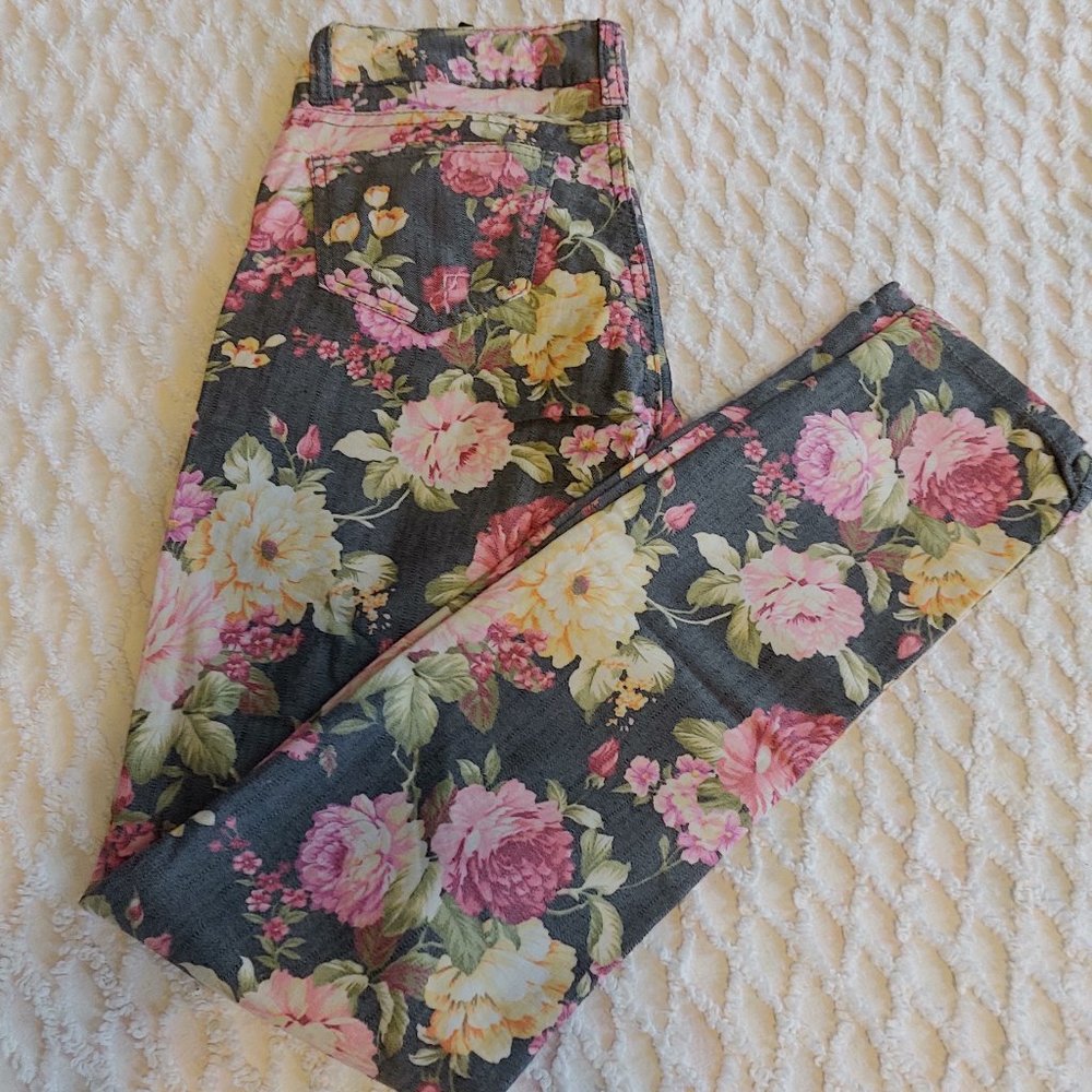 Floral Stretch Jeans